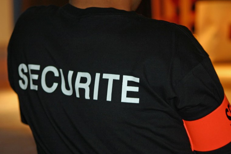 Professionnel de la sécurité sur le terrain — illustration